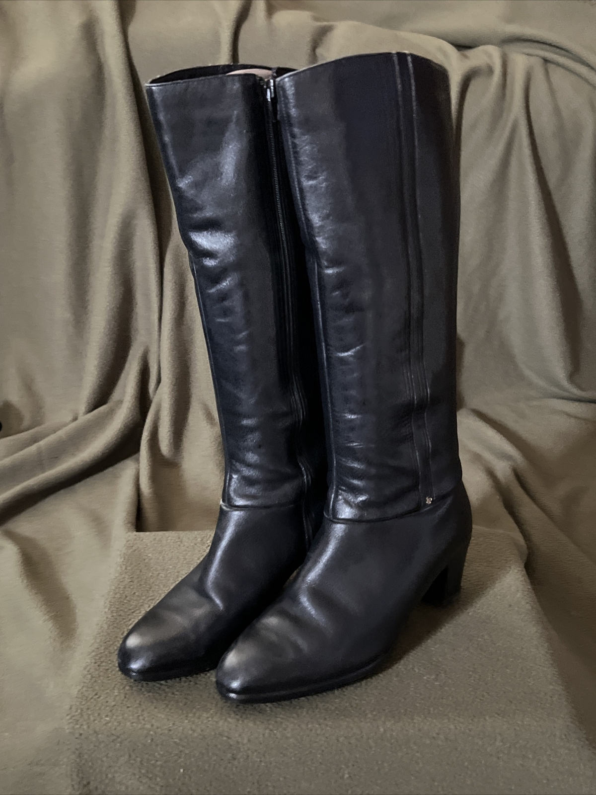 Juhani Palmroth Women’s Tall Black Leather Boot ⚫️👢Size 5👢⚫️ eBay
