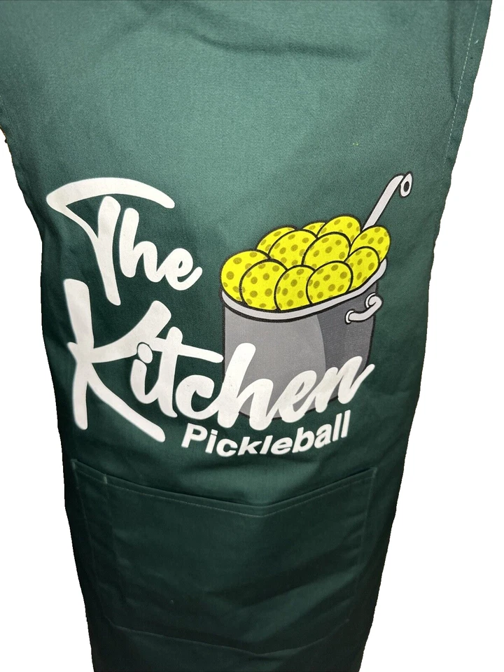 Artisan Collection by Reprime Green The Kitchen Pickleball Bib Apron with Pocket - Image 3 of 4