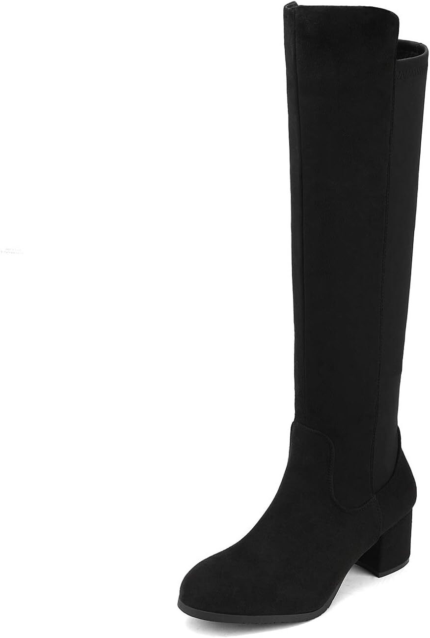 DREAM PAIRS Stretchy Knee High Fashion Boots for Women