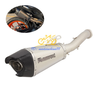 Exhaust Mid Link Pipe Muffler Tips Modified For Duke 790 18-23 Duke 890 20-23