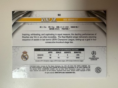2023-24 Topps Chrome UEFA VINI JR. Color Match Parallel /99 