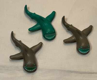 Shark Bites Fruit Snacks Vintage Premium Mega Mouth PVC Figure Lot glow dark