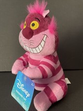 Disney Alice in Wonderland Cheshire Cat Pink Stuffed Plush Animal 