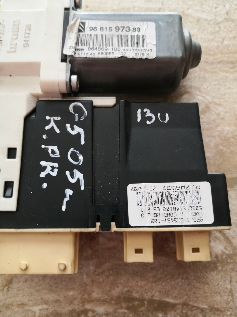 Citroen C5 2005/Left Front/Window regulator motor/9681597380  