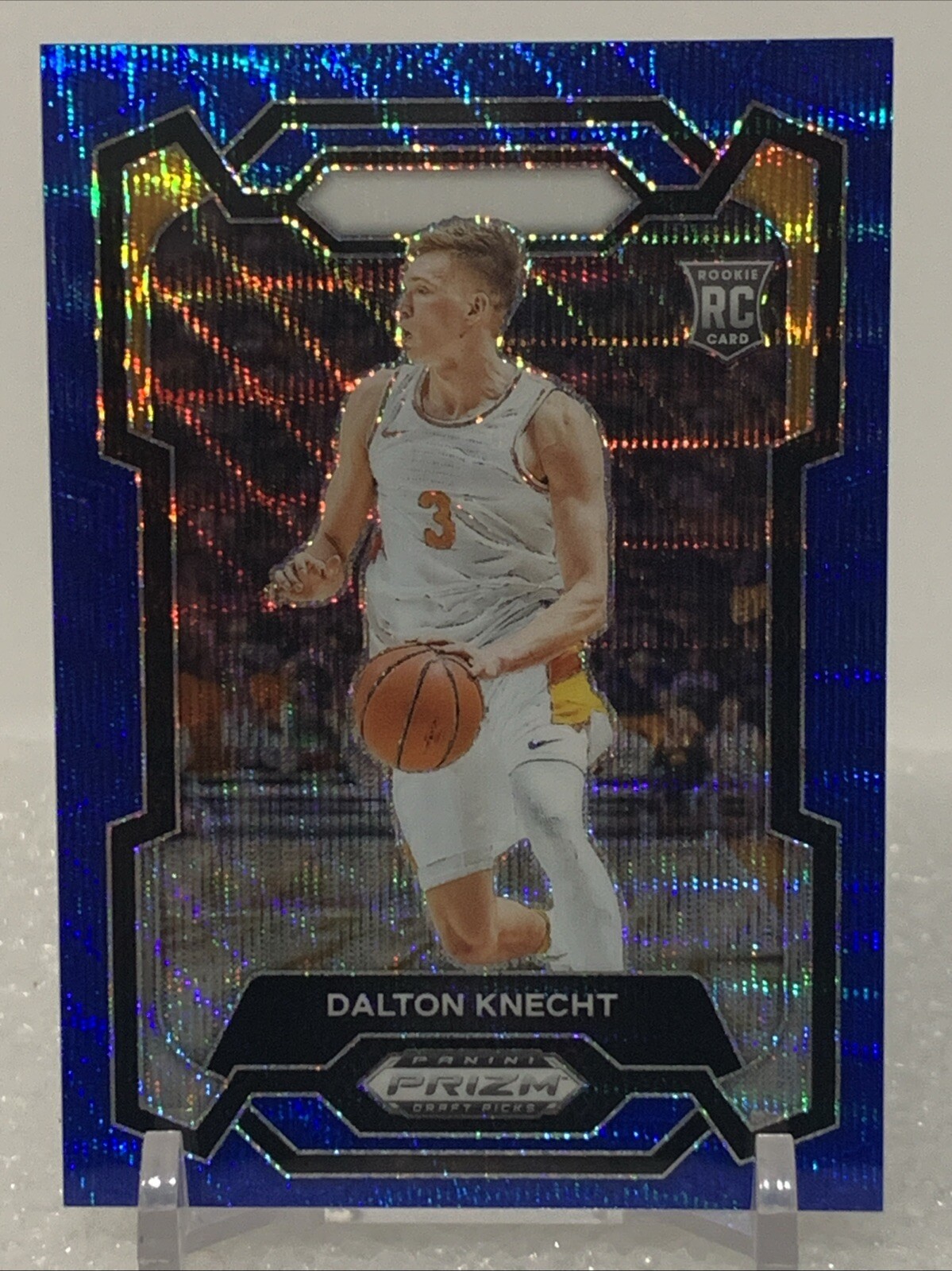 2024 Prizm Draft Picks - BLUE WAVE #50 Dalton Knecht RC 14/249