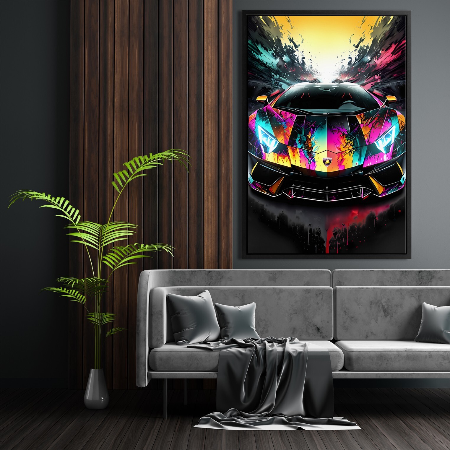 Leinwand Bilder Autos Lamborghini Wandbilder - Hochwertiger Kunstdruck A3872