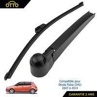 Partsline Wischarm Heck FüR Skoda Fabia II (542) 6Q6955707C Schwarz 345 Mm
