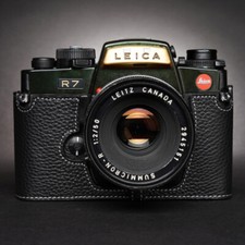 Handmade Genuine Leather Half Camera Case Cov...