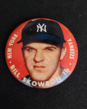 1956 VINTAGE Topps Pins Bill Skowron New York Yankees Button Pin Coin Pinback