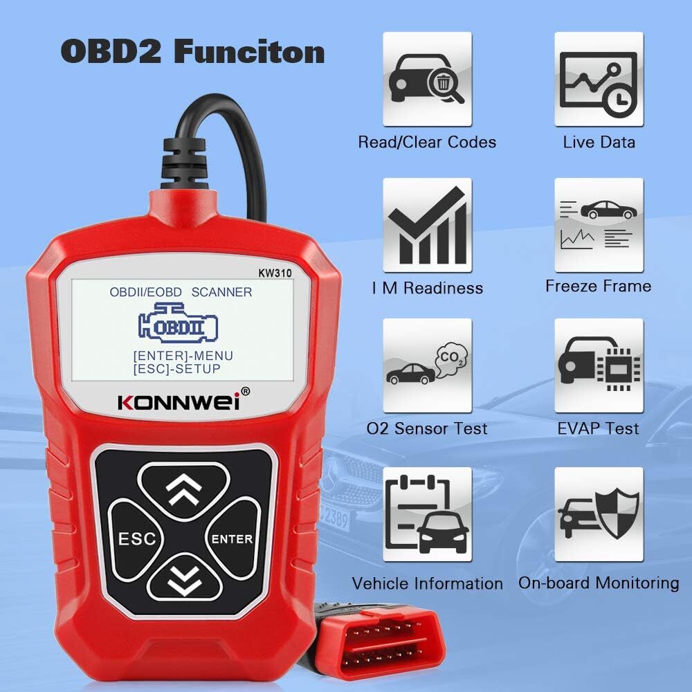 Automotive OBD2 Scanner Code Reader Car Diagnostic Tool Check Engine