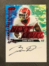 ZAMIR WHITE Raiders 2022 Sage Football High Next Level On Card AUTO Autograph