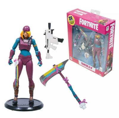Epic Games Fortnite ''Skully'' Premium Collectible Action Figure with Glider Pack.