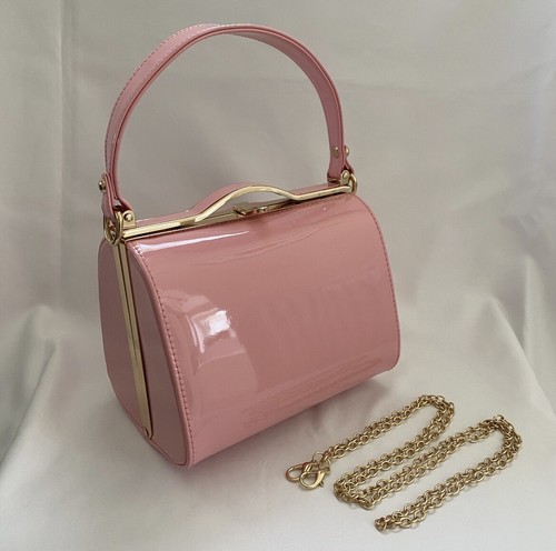 Classic Lilly Handbag 1940s - 1950s Vintage Inspired Carnation Pink Handbag BNWT - Picture 3 of 6