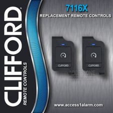 Pair of Clifford 7116X 1-Way 1/4-Mile Remote Control Package Deal EZSDEI7116