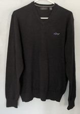 NWT GREG NORMAN V-NECK SWEATER SIZE M BLACK THERMOLITE ALL SEASON TECH MEN'S