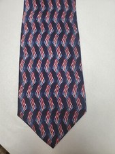 USA Patriotic American Flag Necktie by Stonehenge 100% Silk 55"X3.5" Made in USA