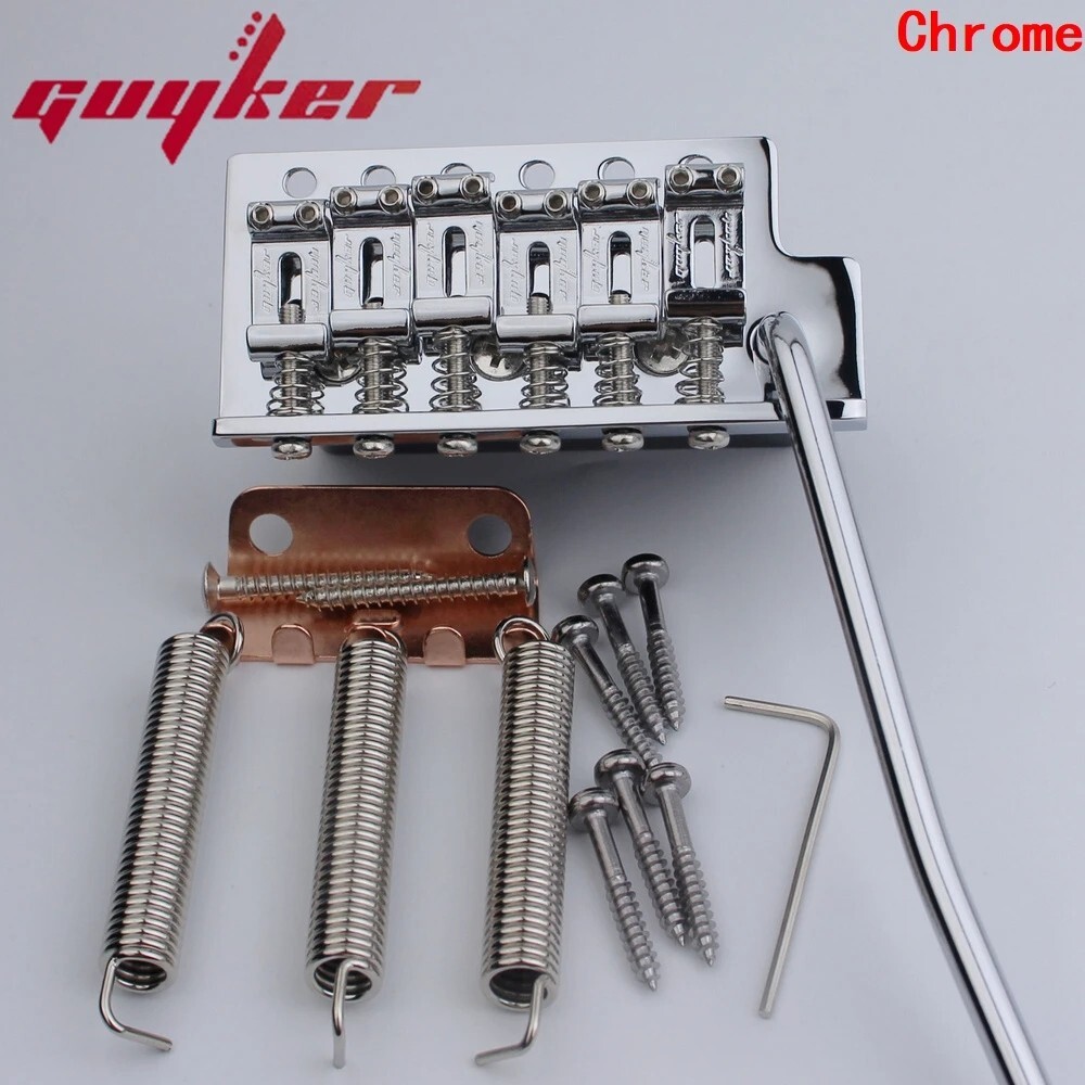 Guyker Tremolo Bridge Vintage Bent Steel Saddles With ST Electric Guitar