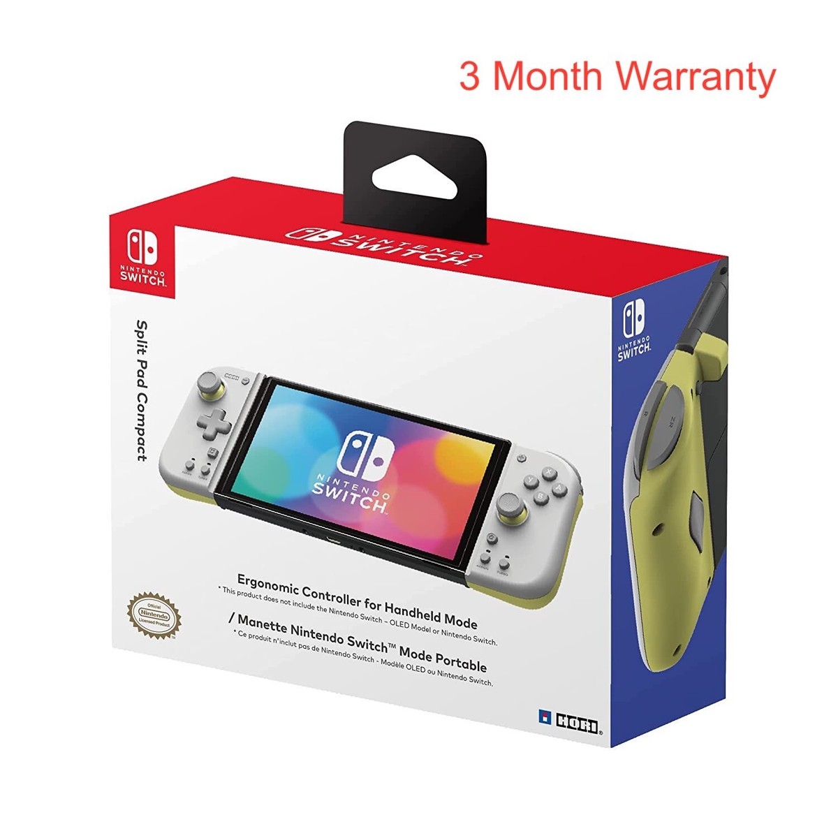 Hori Nintendo Switch Split Pad Compact (Light Gray & Yellow) | eBay