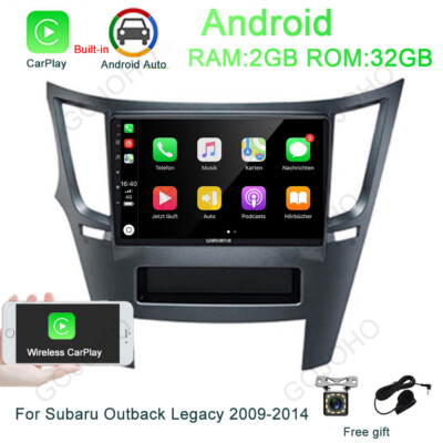 32GB Android 13 Car Radio Stereo GPS CarPlay For Subaru Outback Legacy 2009-2014
