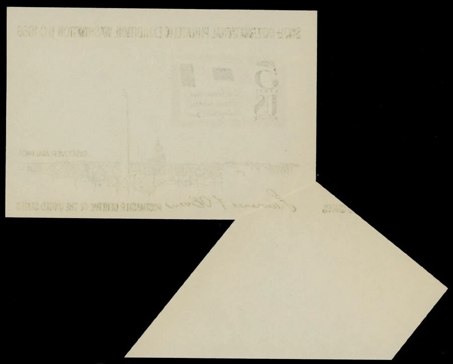 1966, USA 6TH INTERNATIONAL PHIL EXHIBITION, S/S W/ERROR, NH, RARE, SC. #1311 - Image 2 of 2