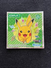 Pikachu No.01 Pokemon Seal Sticker Nintendo Japan Hologram F/S
