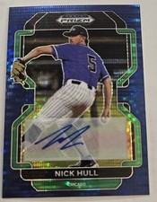 2022 Panini Prizm Draft Picks Nick Hull Blue Pulsar Prizm Parallel Auto #8/9