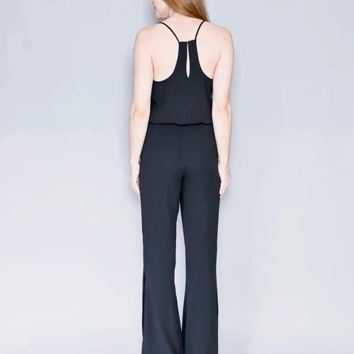 Amanda Uprichard NWT Red Posh Wide Leg Jumpsuit With Slit Size P/XS - Picture 3 of 13