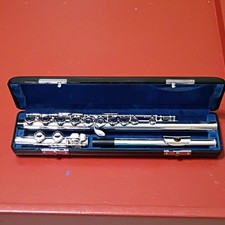 Pearl NS-600E 21-1886 Silver Concert Flute Plated Finish with Case