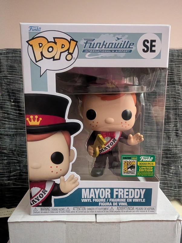 Funko Pop Funkoville SE Mayor Freddy 2024 SDCC Exclusive 3000 Pieces Ltd Ed