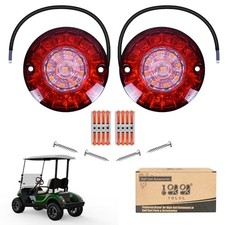 Golf Cart Light Deluxe Kit - Headlight  Taillight Set with Switch Tail Light