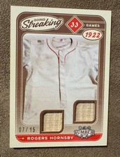 2025 Leaf Lumber Going Streaking Rogers Hornsby 1922 Game Used Bat /15
