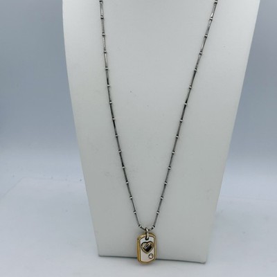 Brighton Be Yourself Necklace Heart B Initial Reversible Pendant Two Tone