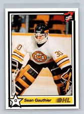 1990-91 7th Inning Sketch OHL #57 Sean Gauthier Kingston Frontenacs