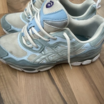 ASICS Gel-NYC Herren Sneaker Low Top Mesh Schnürung Blau Weiß Grau Gr. 42