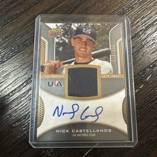2007 Upper Deck Nick Castellanos USA Prospect Jersey Autograph/399 Padres