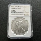 2015-(W) Silver Eagle Dollar NGC MS 70 STRUCK AT WEST POINT MINT