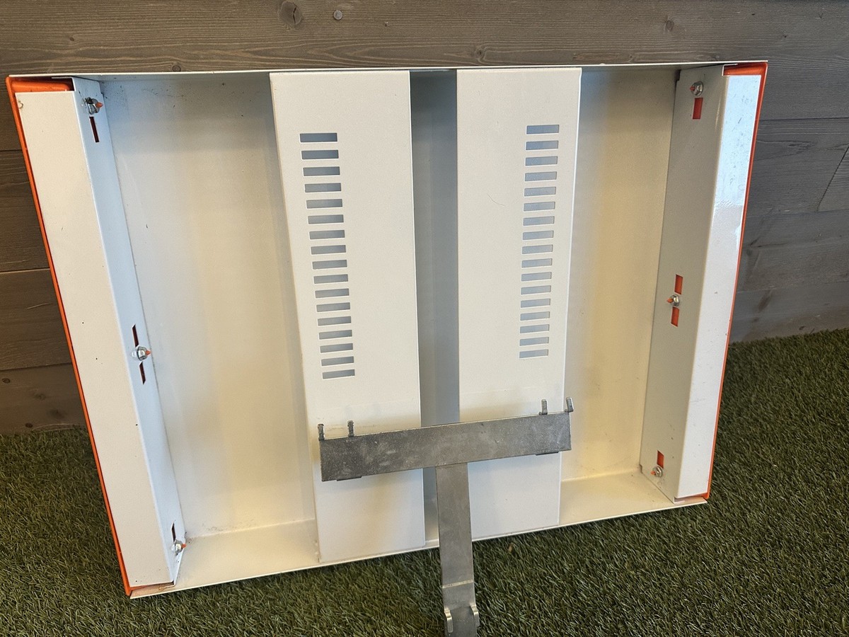 Nike Branded Metal Shoe Store Sign Display White With Orange