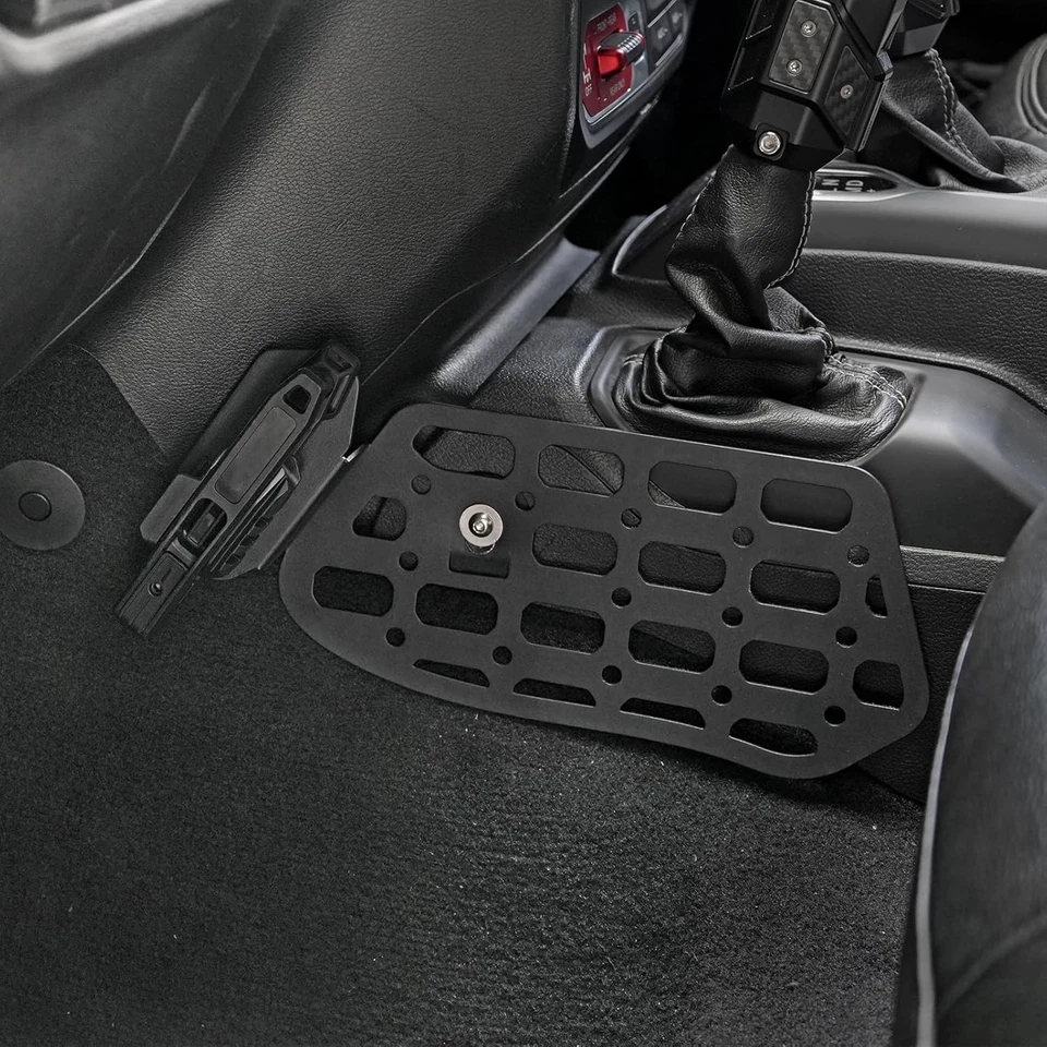 Para Jeep Wrangler JL 2018-2024 consola central pistola de metal funda panel Molle Foto 3 de 4