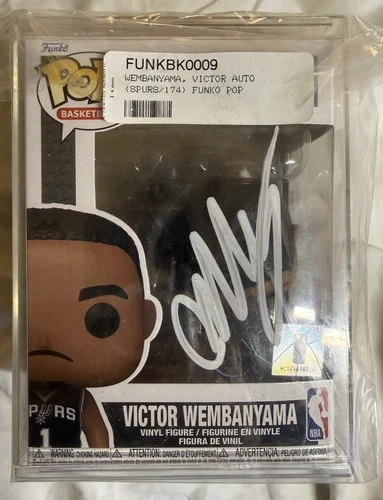 VICTOR WEMBANYAMA Signed Spurs San Antonio NBA WS Funko POP! Damaged, Head Off