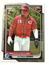 2024 Bowman Chrome Alfredo Duno Prospect Card #BCP-51 Reds