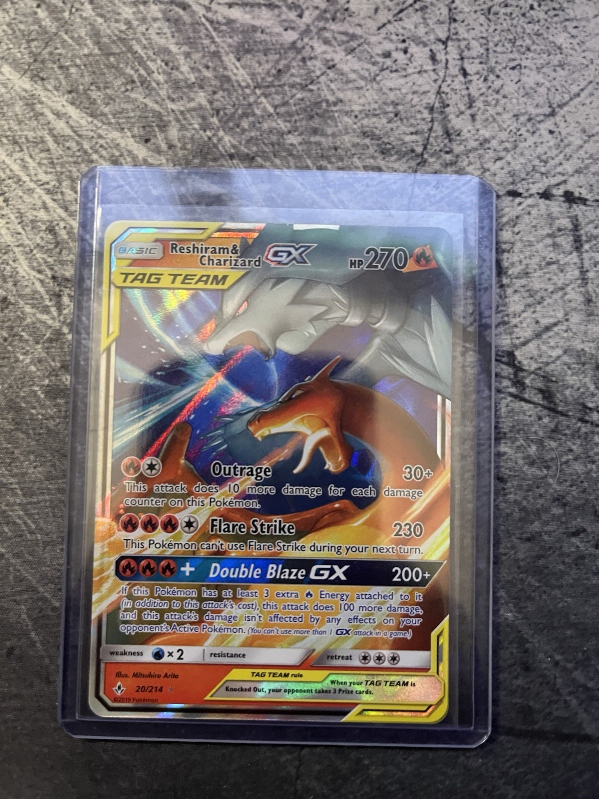 Pokémon TCG - Reshiram & Charizard GX 20/214 Sm-Unbroken Bonds Holo