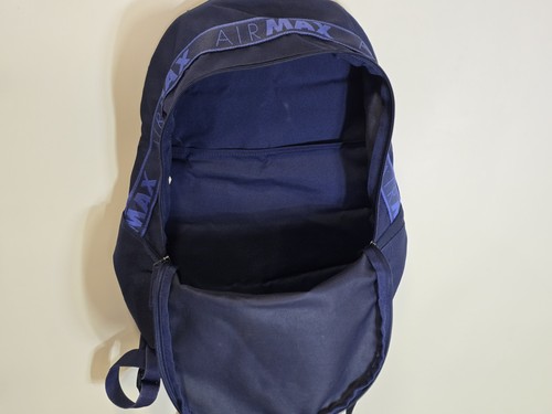 Nike Air Max Blue Backpack School Bag Gym Rucksack. Big Logo And Hologram. - Picture 12 of 19