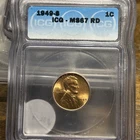 1949 S LINCOLN Wheat Cent Penny ICG MS67 Red RD Gem BU Certified