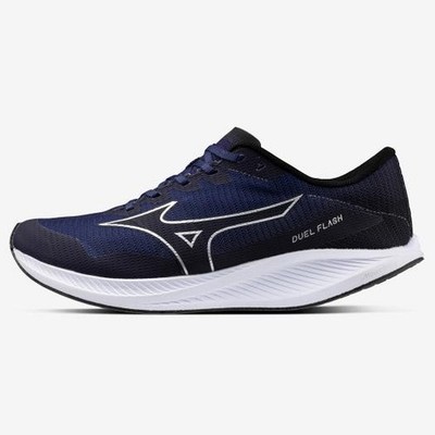 Mizuno Duel Flash Wide U1GD237001 Navy Silver Men's Running Shoes US 6.5-10.5