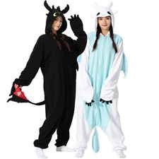 How To Train Your Dragon Cosplay Pajamas Toothless Adults Kigurumi Sleepwears *N