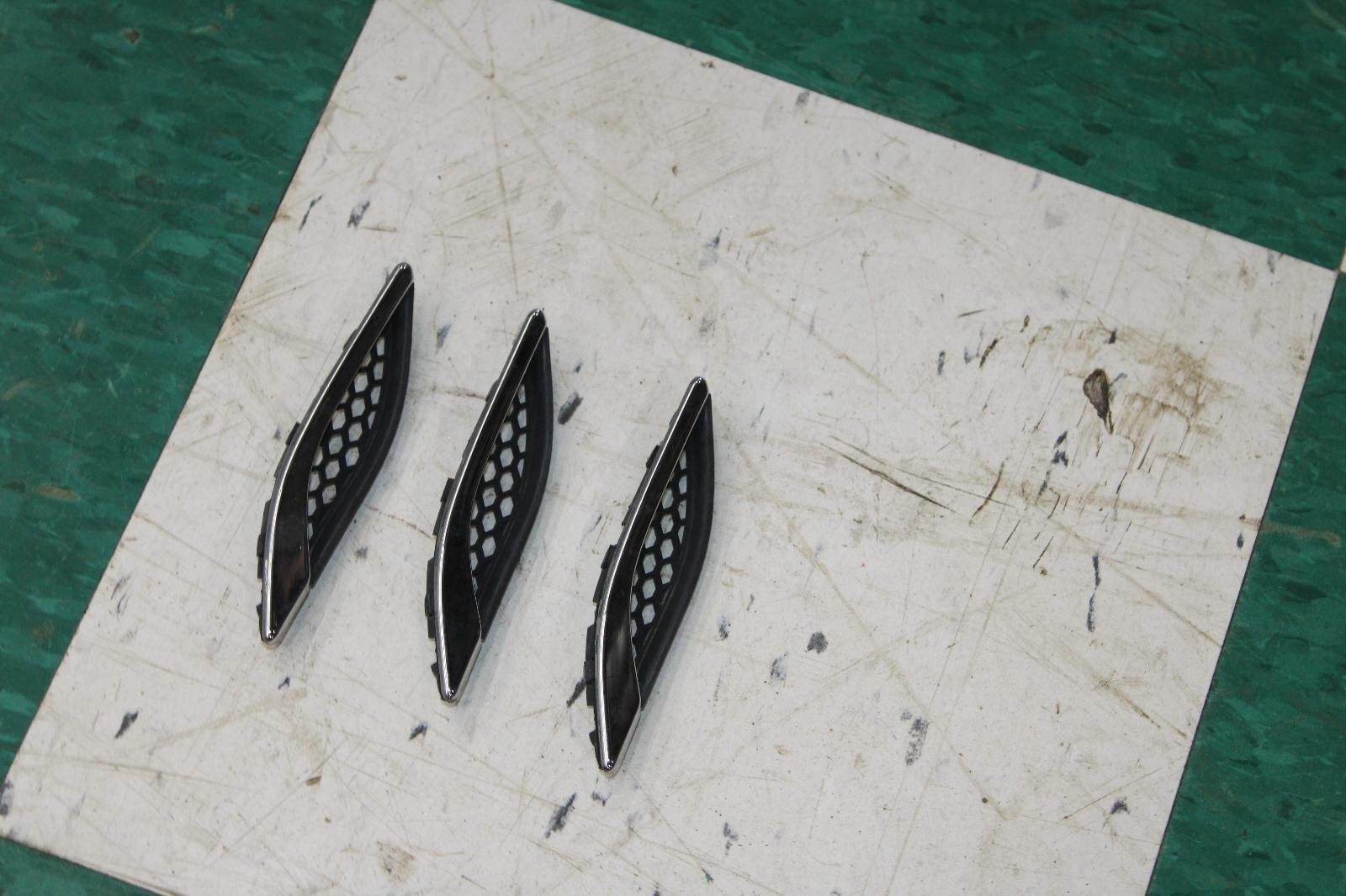 14-19 Ghibli Chrome Front Passenger Right RH Fender Grill Grille Set 3x OEM WTY