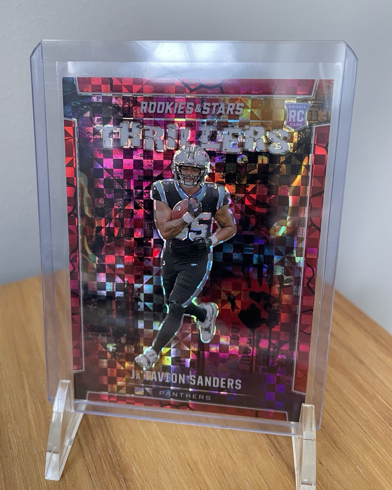 Ja'Tavion Sanders Panini Rookies & Stars Thrillers #TJSS Red Plaid