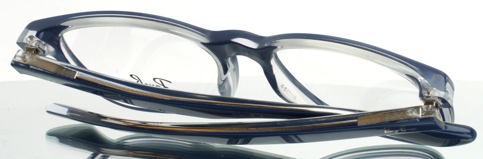 RAY BAN RB1592 3853 Navy Unisex Kids Square Full Rim Eyeglasses 46-16-125 B:35