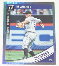 2018 Donruss Baseball Career Stat Line #105 - D. J. LeMahieu 72/302 Rockies