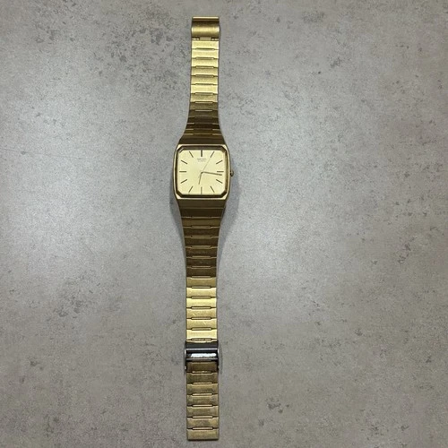 Seiko Gold Tone Quartz Men's Wristwatch 8621-5020 New Battery